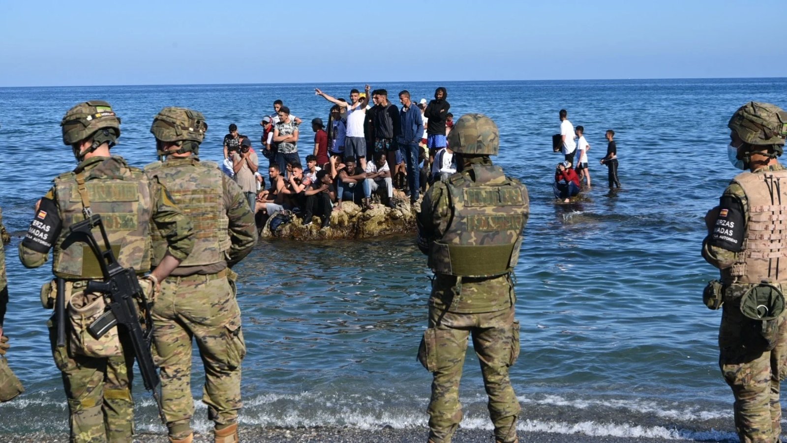 Militares desplegados en Ceuta
